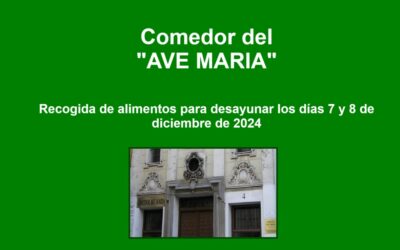 Recogida de Alimentos – Comedor «Ave María»