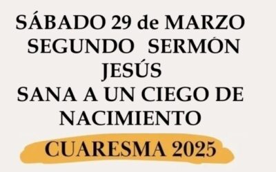 Jesús sana a un ciego de nacimiento  (Jn 9, 1-41)