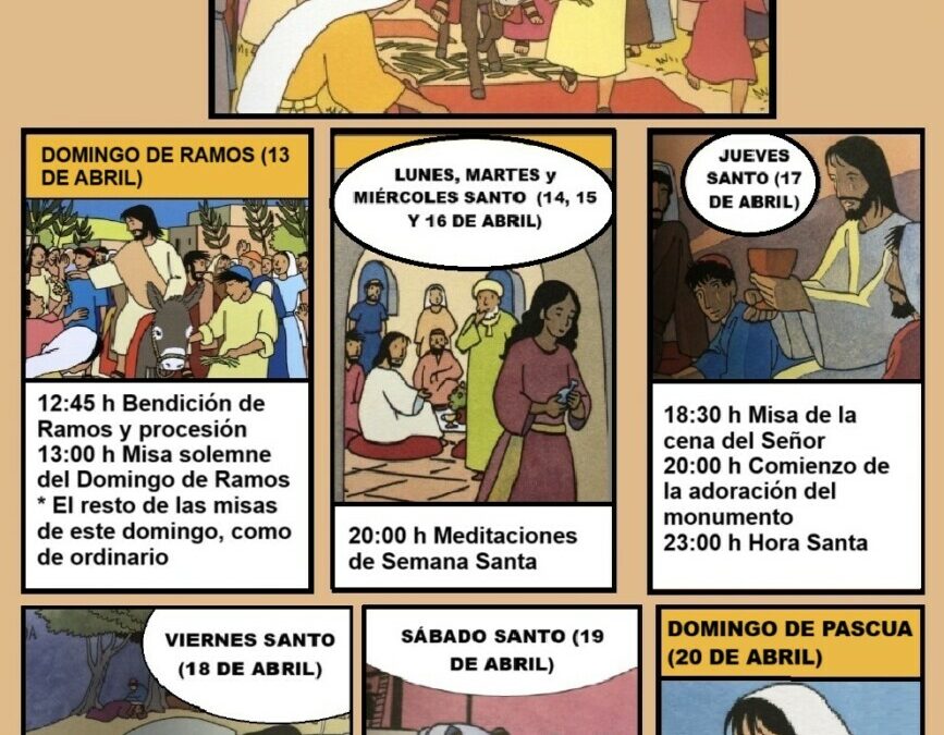 Horarios de Semana Santa
