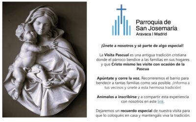 Bendición familias en pascua