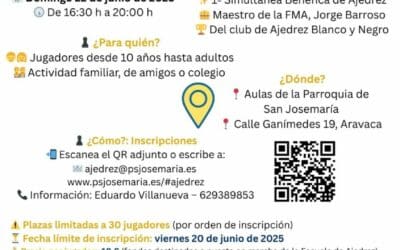 Simultaneas de Ajedrez en la Parroquia de San Josemaría