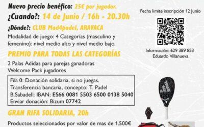 Primer Torneo de Padel – Aplazado hasta otoño
