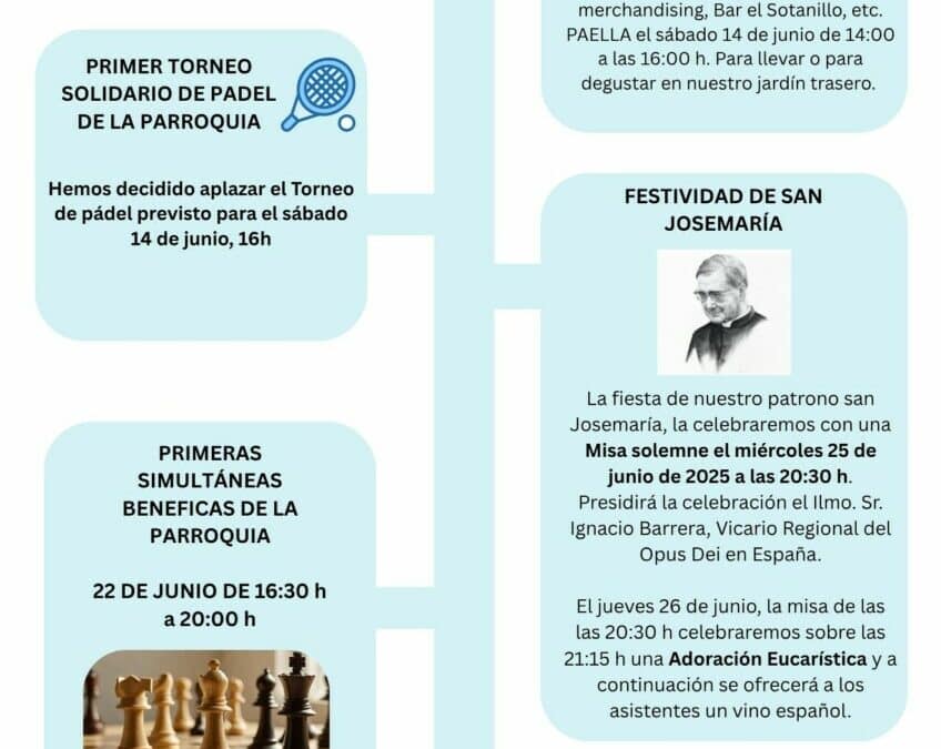 Fiestas Patronales San Josemaría