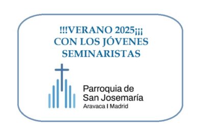 Con los jóvenes seminaristas en la parroquia