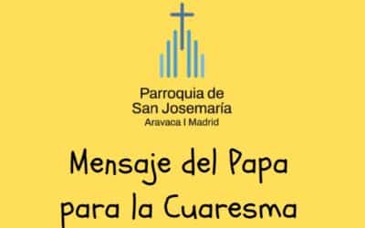 Mensaje del Santo Padre