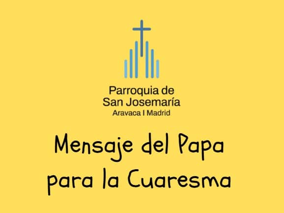 Mensaje del Santo Padre